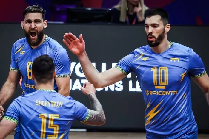 Ukraine defeats Olympic medalist in debut match at the Nations League in volleyball
