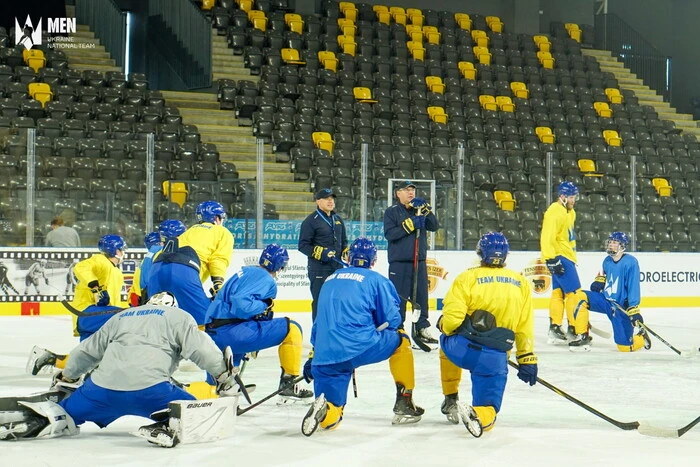 Puck on the ice during a match