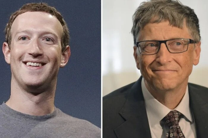Bill Gates and Mark Zuckerberg in the photo