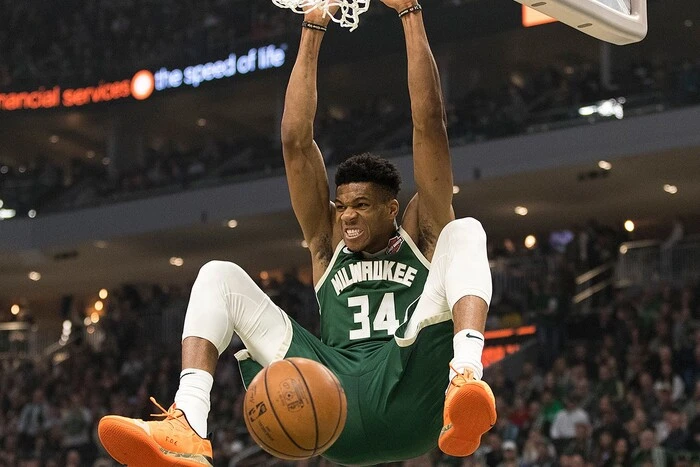 NBA superstar in team jersey