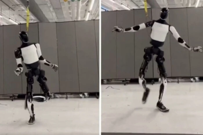 Elon Musk showed off a dancing robot from Tesla