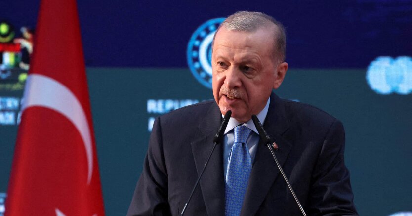 Presidents of Turkey and Russia at the meeting